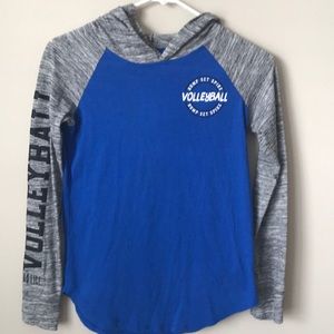 Justice hooded volleyball top